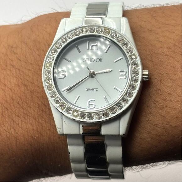 White Studio Time Watch - Picture 1 of 3